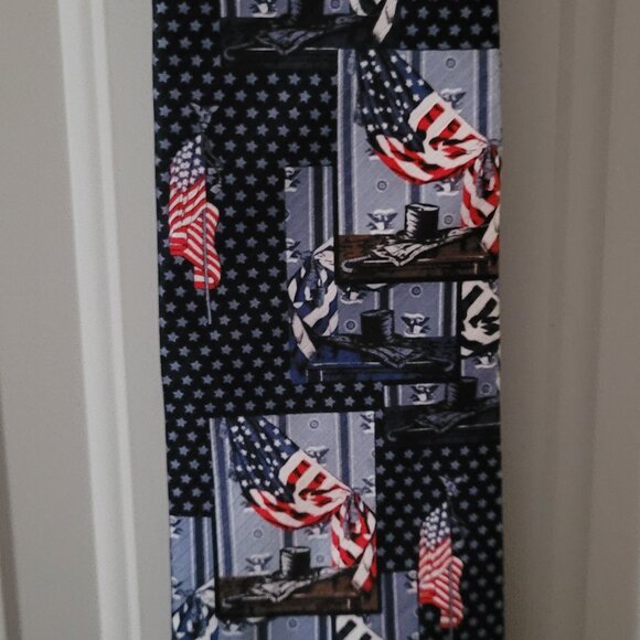 The Saturday Evening Post Patriotic Necktie 100% Silk - Picture 3 of 6